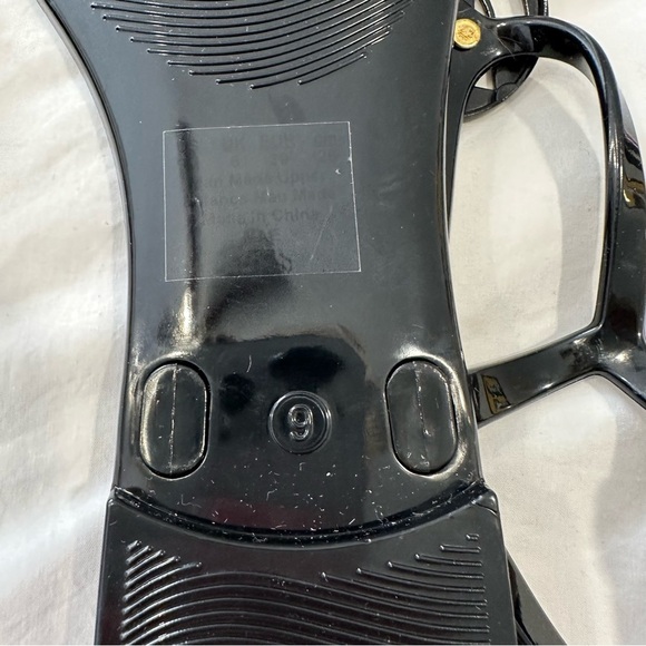 Circus Pink Mae Medallion Jelly Thong Black Sandals size 9 with cushion inserts - Picture 6 of 7